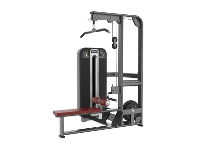 PrimePower PPF-K681 lat pulldown / seated row combo, gunmetal grey frame, black shroud with silver trim PrimePower PPF-K681 lat pulldown / seated row combo, gunmetal grey frame, black shroud with silver trim