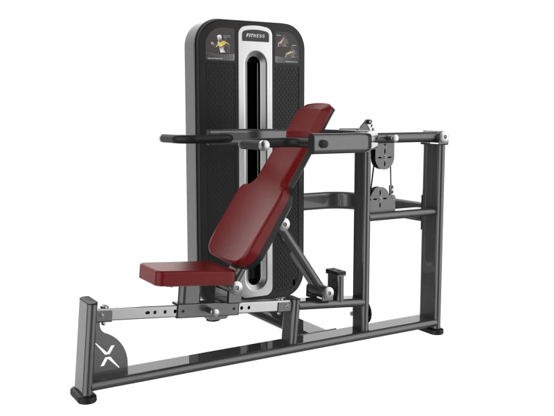 PrimePower PPF-K682 chest press / shoulder press combo, gunmetal grey frame, black shroud with silver trim
