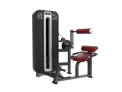 PrimePower PPF-K686 back extension / abdominal crunch combo, gunmetal grey frame, black shroud with silver trim PrimePower PPF-K686 back extension / abdominal crunch combo, gunmetal grey frame, black shroud with silver trim