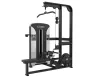 PrimePower PPF-K681 lat pulldown / seated row combo, gunmetal grey frame, black shroud with silver trim