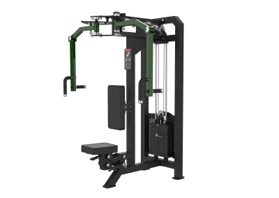 PrimePower Pec Deck / Rear Delt Fly PPF-A911A, black frame, dark-green accents, black upholstery PrimePower Pec Deck / Rear Delt Fly PPF-A911A, black frame, dark-green accents, black upholstery