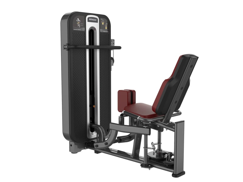 PrimePower PPF-K683 hip adduction / abduction combo, gunmetal grey frame, black shroud with silver trim