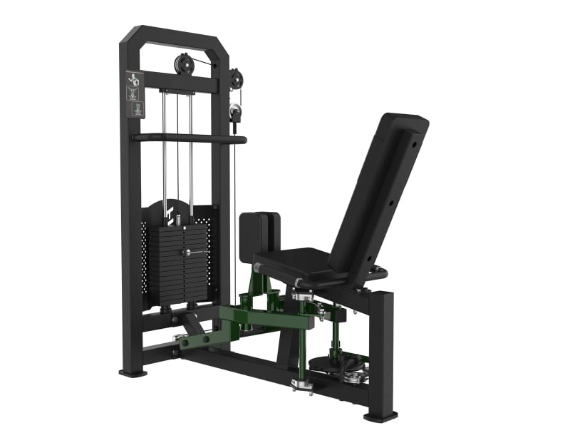 PrimePower Hip Adduction / Abduction PPF-A914, black frame, dark-green accents, black upholstery