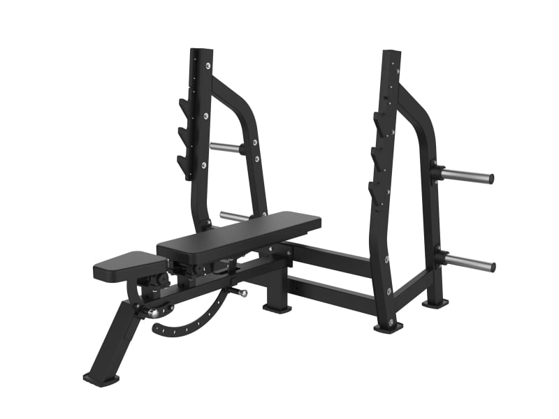 PrimePower PPF-HM43A – Olympic Adjustable Bench, black frame, black upholstery